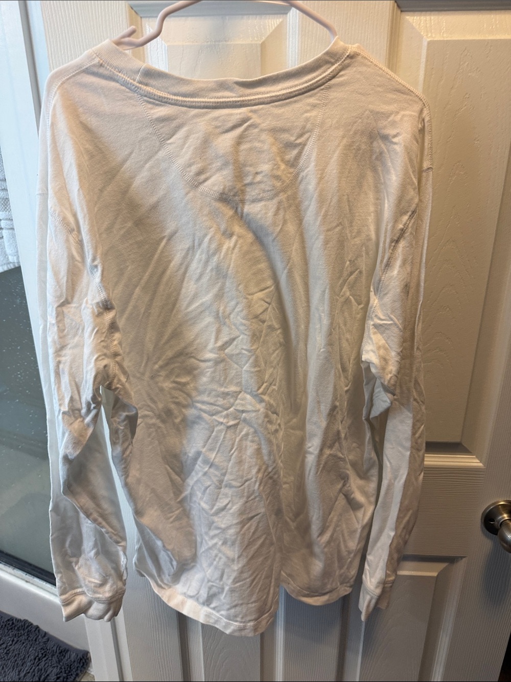 Men's White Long-Sleeve Graphic Tee with '787' - Picture 3 of 4